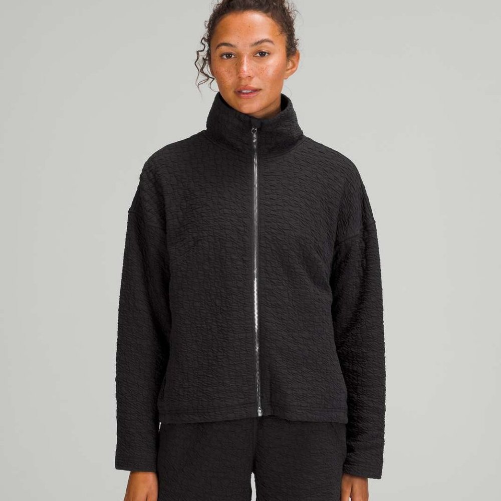 NWT Lululemon Rippled Full Zip Jacket Black 4